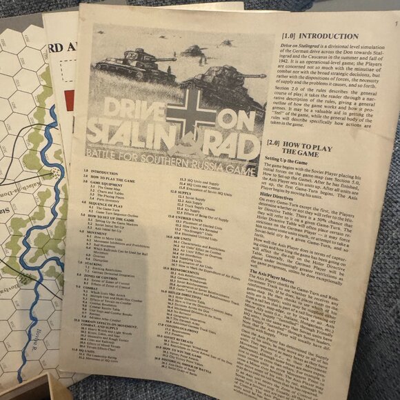 Drive on Stalingrad: Battle for Southern Russia Game (opened, sorted) - Picture 10 of 11
